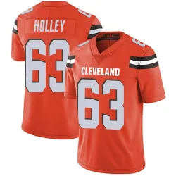 Cleveland Browns Men's Limited Orange Alternate Vapor Untouchable Jersey (63 Ralph Holley)