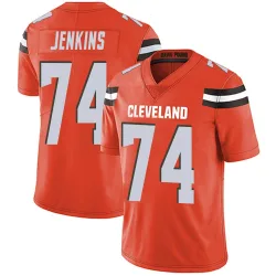 Cleveland Browns Men's Limited Orange Alternate Vapor Untouchable Jersey (74 Teven Jenkins)