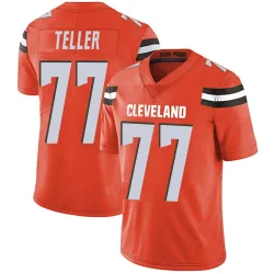 Cleveland Browns Men's Limited Orange Alternate Vapor Untouchable Jersey (77 Wyatt Teller)