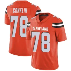 Cleveland Browns Men's Limited Orange Alternate Vapor Untouchable Jersey (78 Jack Conklin)