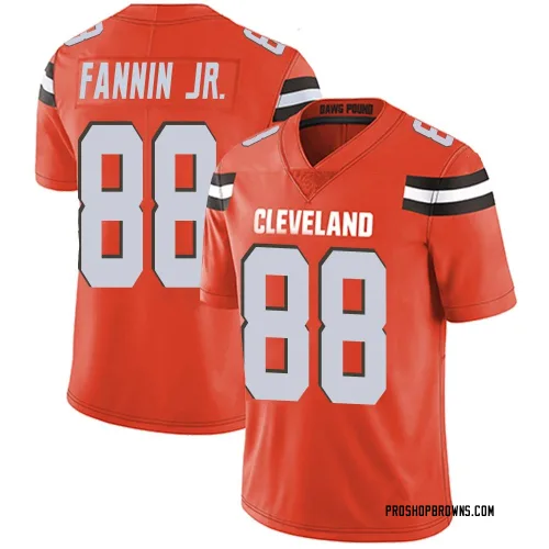 Cleveland Browns Men's Limited Orange Alternate Vapor Untouchable Jersey (88 Harold Fannin Jr.)