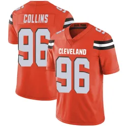 Cleveland Browns Men's Limited Orange Alternate Vapor Untouchable Jersey (96 Maliek Collins)