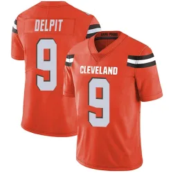 Cleveland Browns Men's Limited Orange Alternate Vapor Untouchable Jersey (9 Grant Delpit)