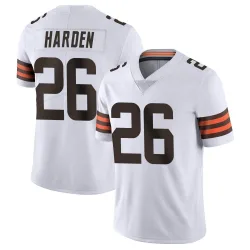 Cleveland Browns Men's Limited White Vapor Untouchable Jersey (26 Myles Harden)