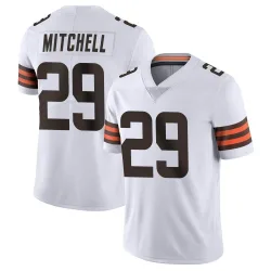 Cleveland Browns Men's Limited White Vapor Untouchable Jersey (29 Cameron Mitchell)