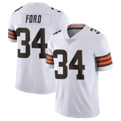 Cleveland Browns Men's Limited White Vapor Untouchable Jersey (34 Jerome Ford)