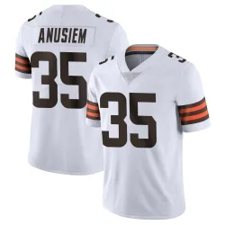 Cleveland Browns Men's Limited White Vapor Untouchable Jersey (35 Chigozie Anusiem)