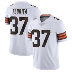 Cleveland Browns Men's Limited White Vapor Untouchable Jersey (37 Luke Floriea)