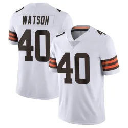 Cleveland Browns Men's Limited White Vapor Untouchable Jersey (40 Nathaniel Watson)