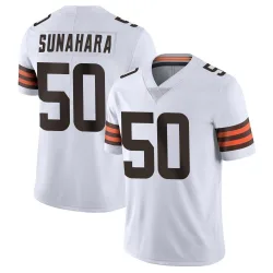 Cleveland Browns Men's Limited White Vapor Untouchable Jersey (50 Rex Sunahara)