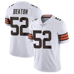 Cleveland Browns Men's Limited White Vapor Untouchable Jersey (52 Dawson Deaton)