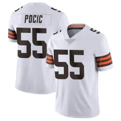 Cleveland Browns Men's Limited White Vapor Untouchable Jersey (55 Ethan Pocic)