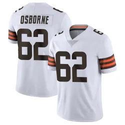 Cleveland Browns Men's Limited White Vapor Untouchable Jersey (62 Justin Osborne)