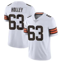 Cleveland Browns Men's Limited White Vapor Untouchable Jersey (63 Ralph Holley)