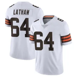 Cleveland Browns Men's Limited White Vapor Untouchable Jersey (64 Brady Latham)