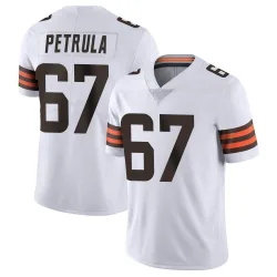 Cleveland Browns Men's Limited White Vapor Untouchable Jersey (67 Ben Petrula)