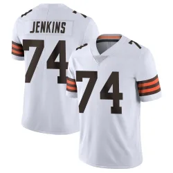 Cleveland Browns Men's Limited White Vapor Untouchable Jersey (74 Teven Jenkins)