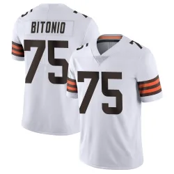 Cleveland Browns Men's Limited White Vapor Untouchable Jersey (75 Joel Bitonio)