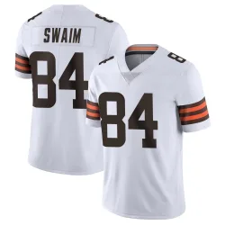 Cleveland Browns Men's Limited White Vapor Untouchable Jersey (84 Geoff Swaim)