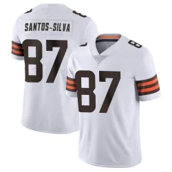 Cleveland Browns Men's Limited White Vapor Untouchable Jersey (87 Marcus Santos-Silva)