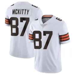 Cleveland Browns Men's Limited White Vapor Untouchable Jersey (87 Tre' McKitty)