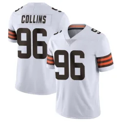 Cleveland Browns Men's Limited White Vapor Untouchable Jersey (96 Maliek Collins)