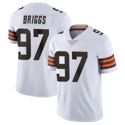 Cleveland Browns Men's Limited White Vapor Untouchable Jersey (97 Jowon Briggs)