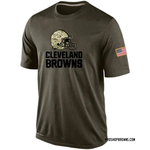 Cleveland Browns Men's Olive Salute To Service KO Performance Dri-FIT T-Shirt
