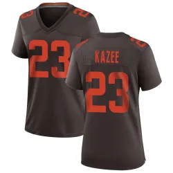 Cleveland Browns Women's Game Brown Alternate Jersey (23 Damontae Kazee)
