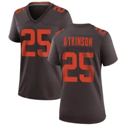Cleveland Browns Women's Game Brown Alternate Jersey (25 George Atkinson)