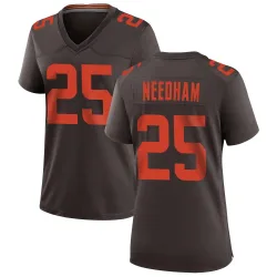 Cleveland Browns Women's Game Brown Alternate Jersey (25 Nik Needham)