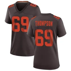 Cleveland Browns Women's Game Brown Alternate Jersey (69 Lorenzo Thompson)