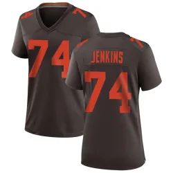 Cleveland Browns Women's Game Brown Alternate Jersey (74 Teven Jenkins)