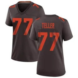 Cleveland Browns Women's Game Brown Alternate Jersey (77 Wyatt Teller)