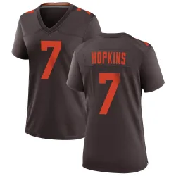 Cleveland Browns Women's Game Brown Alternate Jersey (7 Dustin Hopkins)