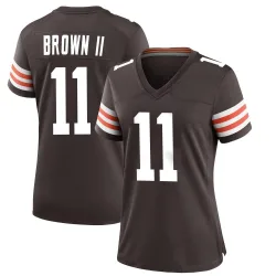 Cleveland Browns Women's Game Brown Team Color Jersey (11 Tony Brown II)