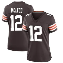 Cleveland Browns Women's Game Brown Team Color Jersey (12 Rodney McLeod Jr.)