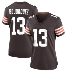Cleveland Browns Women's Game Brown Team Color Jersey (13 Corey Bojorquez)