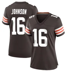 Cleveland Browns Women's Game Brown Team Color Jersey (16 Diontae Johnson)