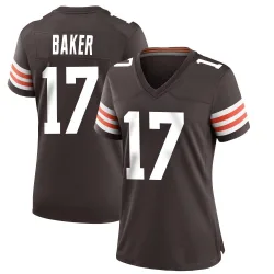 Cleveland Browns Women's Game Brown Team Color Jersey (17 Jerome Baker)