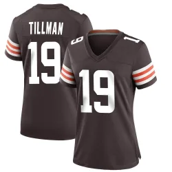 Cleveland Browns Women's Game Brown Team Color Jersey (19 Cedric Tillman)