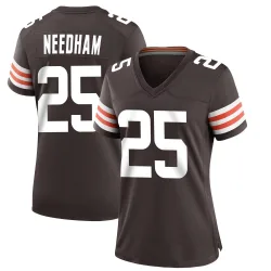 Cleveland Browns Women's Game Brown Team Color Jersey (25 Nik Needham)