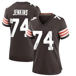 Cleveland Browns Women's Game Brown Team Color Jersey (74 Teven Jenkins)