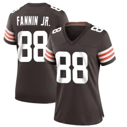 Cleveland Browns Women's Game Brown Team Color Jersey (88 Harold Fannin Jr.)