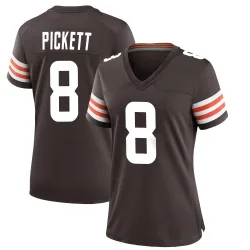 Cleveland Browns Women's Game Brown Team Color Jersey (8 Kenny Pickett)