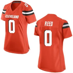Cleveland Browns Women's Game Orange Alternate Jersey (0 Ja'seem Reed)