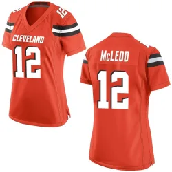 Cleveland Browns Women's Game Orange Alternate Jersey (12 Rodney McLeod Jr.)