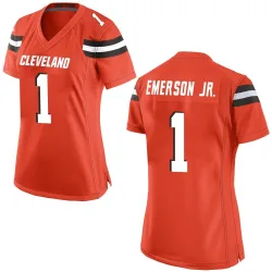 Cleveland Browns Women's Game Orange Alternate Jersey (1 Martin Emerson Jr.)