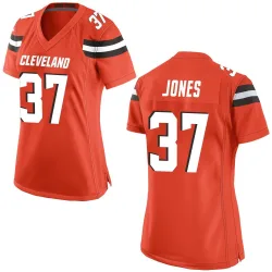Cleveland Browns Women's Game Orange Alternate Jersey (37 Dom Jones)