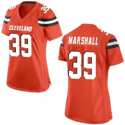 Cleveland Browns Women's Game Orange Alternate Jersey (39 Ahmani Marshall)